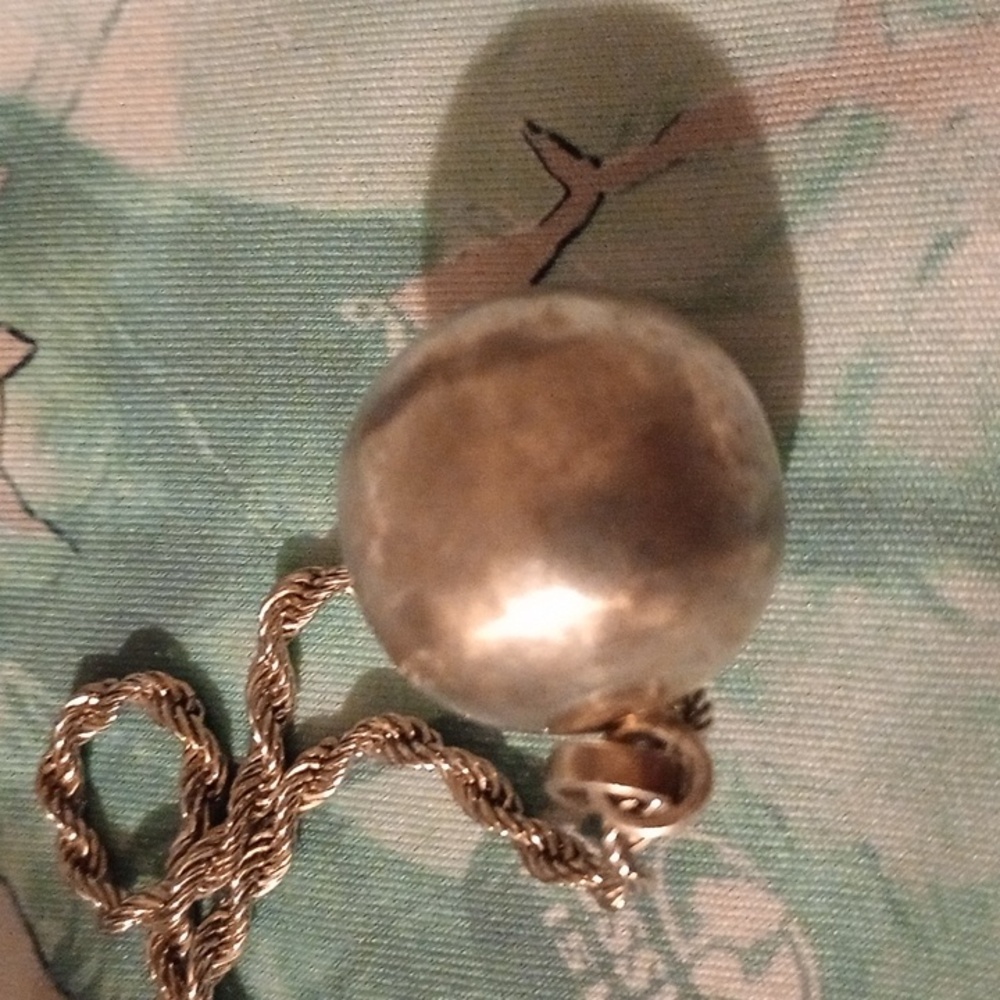 Vintage Sterling Taxco Harmony Ball Pendant
